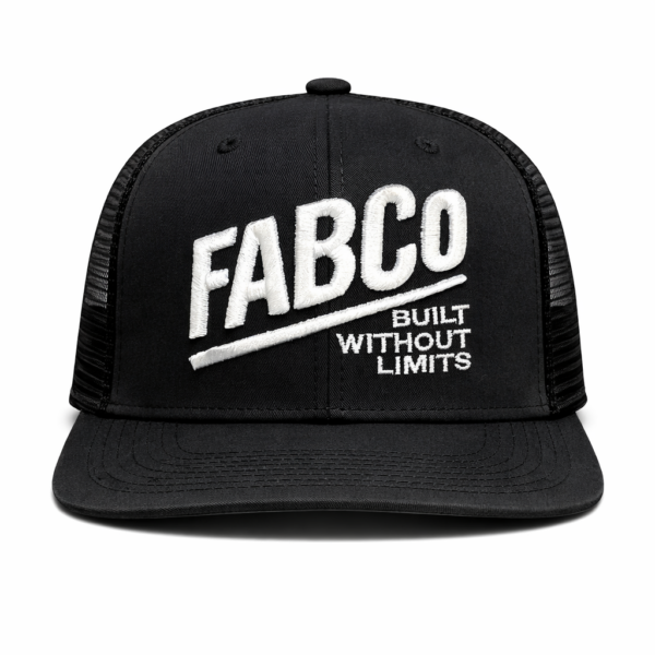 FABCo Trucker Cap – Black/Black (Built Without Limits)